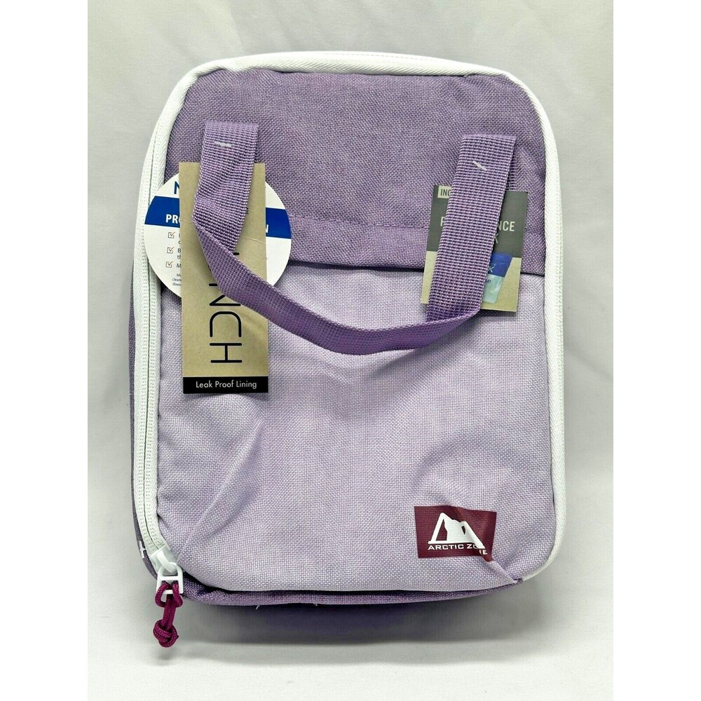 NEW Arctic Zone Insulated Lunch Bag w Ice Pack ~  8x10x3" ~ Travel Portable NWT